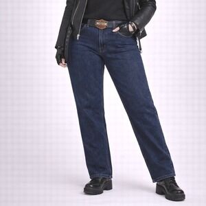 Harley Davidson Women's‎ Jeans Straight Leg Dark Wash Denim Size 10